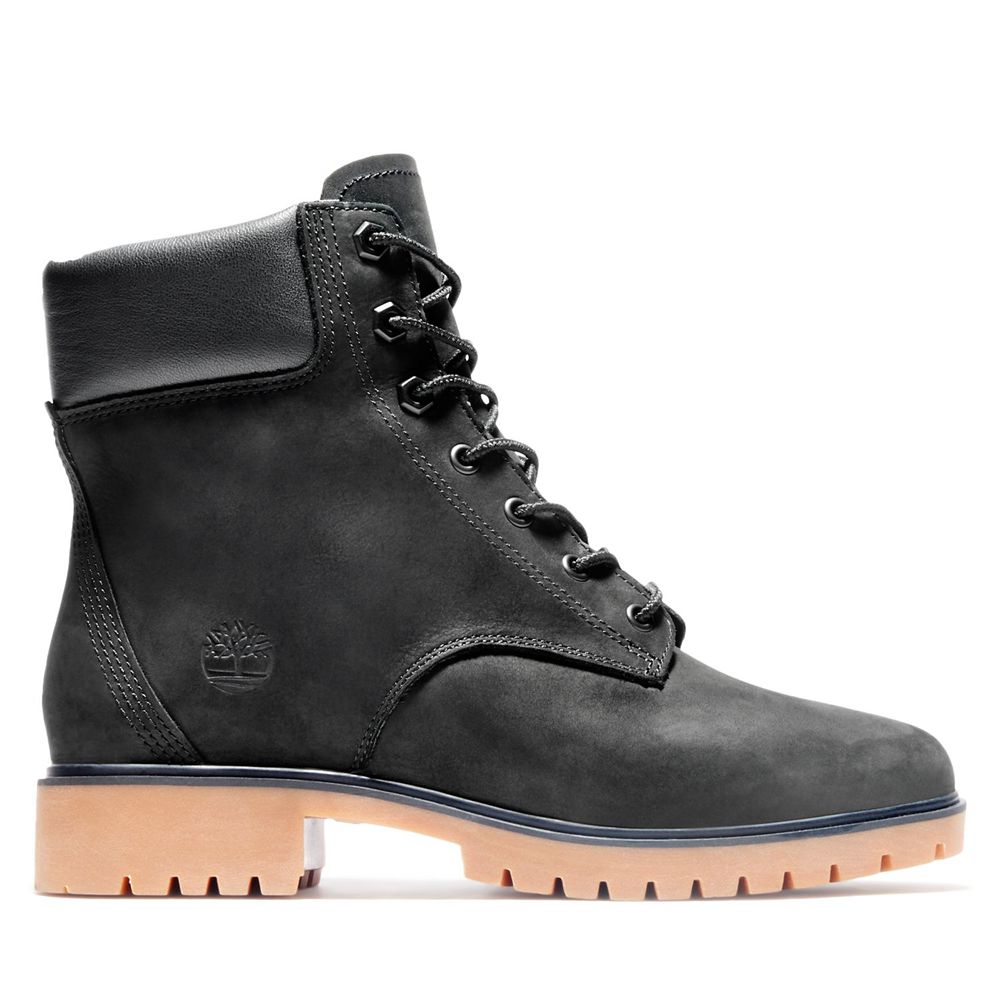 Timberland 6-Inch Μποτακια Γυναικεια Μαυρα - Jayne Waterproof Δερματινα - Greece 3068954-PH